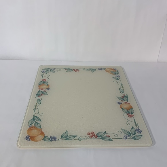 Corning Abundance Counter Saver Cutting Board Corningware Corelle Fruit - Picture 3 of 10